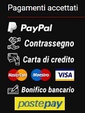 Modalità Pagamento PAYPAL Postepay Contrassegno Bonifico bancario carte